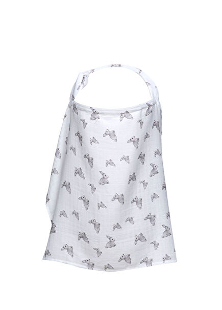 %100 Pamuk Iconique Lapin Müslin Bebek Emzirme Önlüğü 