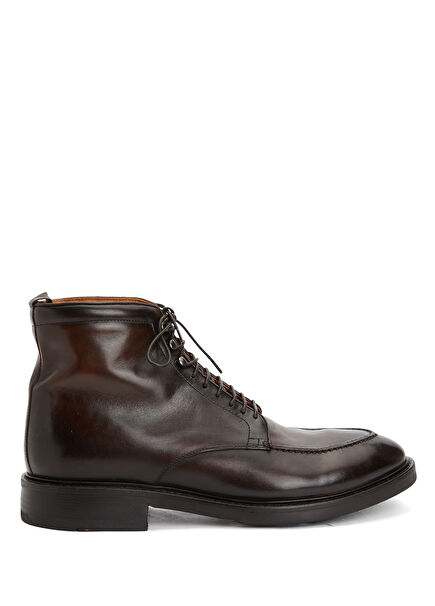 Koyu Kahverengi Erkek Deri Bot