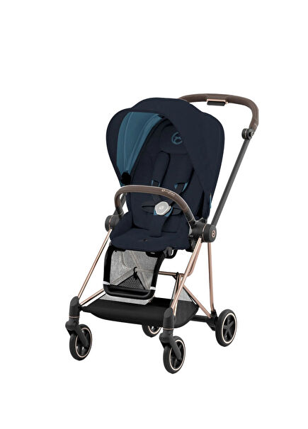 Mios Rosegold Midnight Blue Çift Yönlü Bebek Arabası