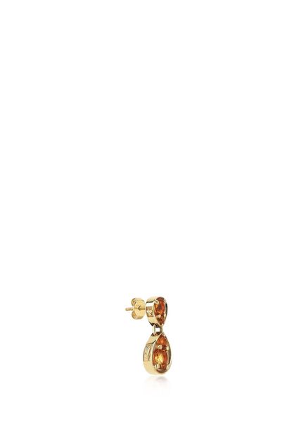 Sandora Large Citrine Women's Gold Single Earrings