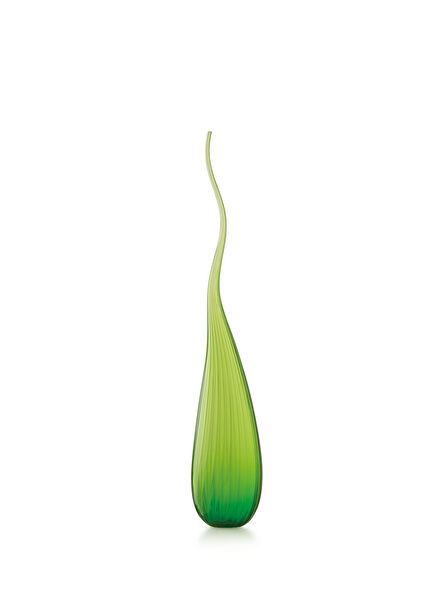 Aria Glossy Pistachio Green Glass Small Size Vase