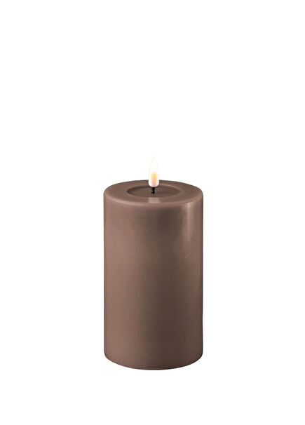 RF-0096 Moka LED Brown Candle 7x12 cm