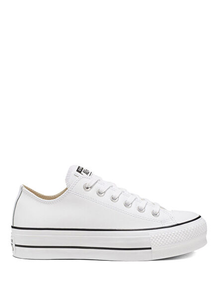 Chuck Taylor All Star Lift Beyaz Deri Platform Unisex Sneaker