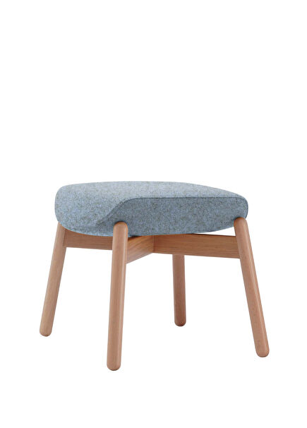 Patrick Wooden Legged Baby Blue Pouf