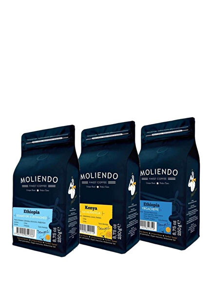 Afrika Kahveleri Avantaj Paketi Çekirdek Kahve 3x250 gr