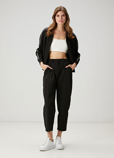 Black Pleated Pants