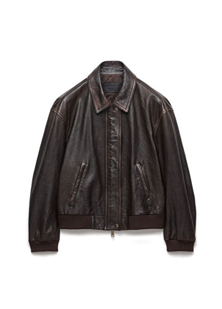 Brown Nappa Leather Women's Jacket