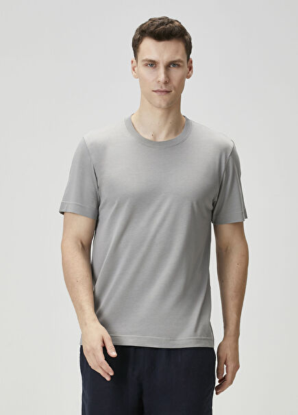 Regular Fit Grey Basic T-Shirt