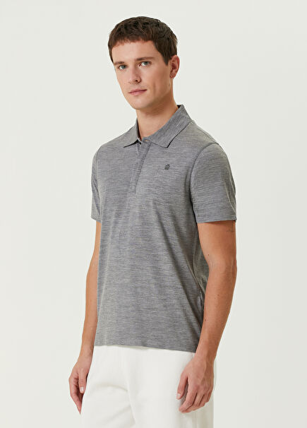 Grey Polo Wool T-shirt
