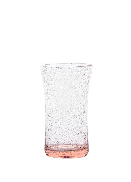 Provence Pudra Pembe Cam Büyük Boy Su Bardağı