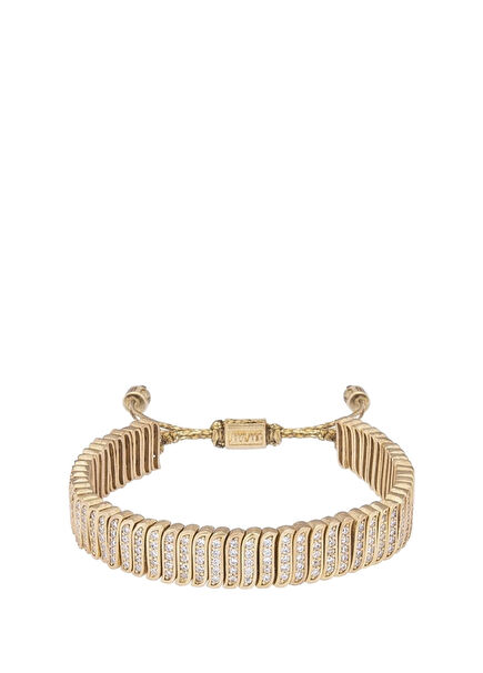 Wavy Stone Bronz El Yapımı Kadın Bileklik