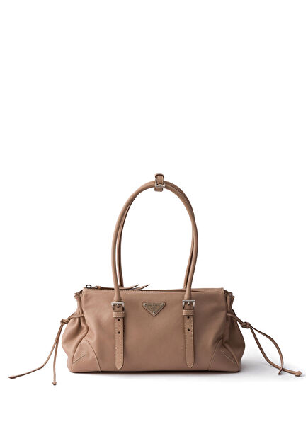 Karin Powder Tumbled Effect Leather Medium Size Women Tote Handbag