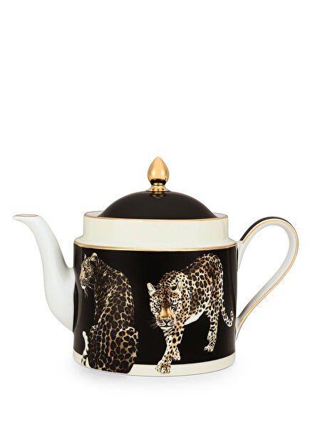 Leopar Porselen Çaydanlık