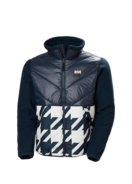 Village Hybrid Navy Erkek Mont