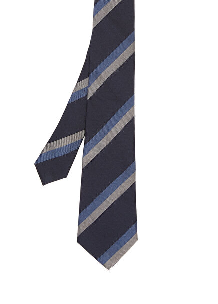 Navy Blue Big Striped Tie