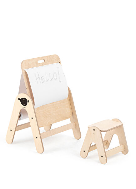 Massam Ayı Figürlü Ahşap Aktivite Masası