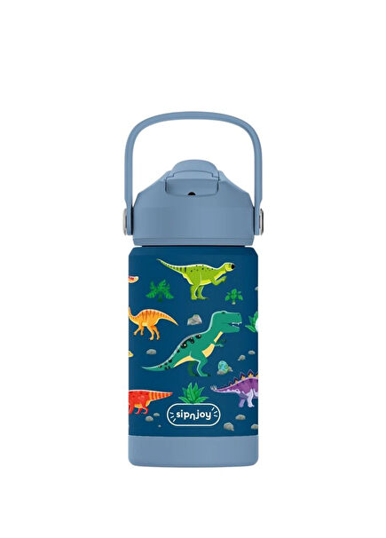 FlipSip Dino Roar Çelik Çocuk Su Termosu 360 ml 