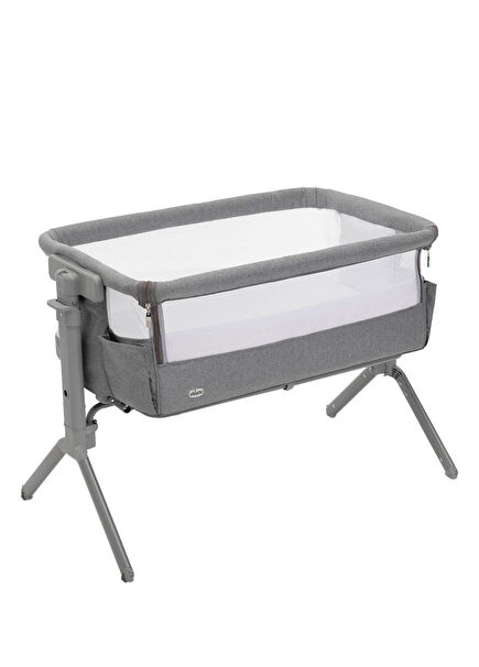 Next2me Armonia Steel Grey Mother's Side Crib