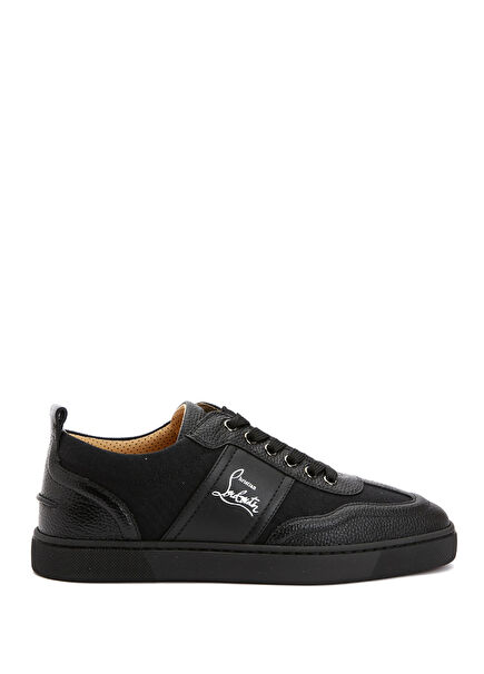 Retero Siyah Erkek Deri Sneaker