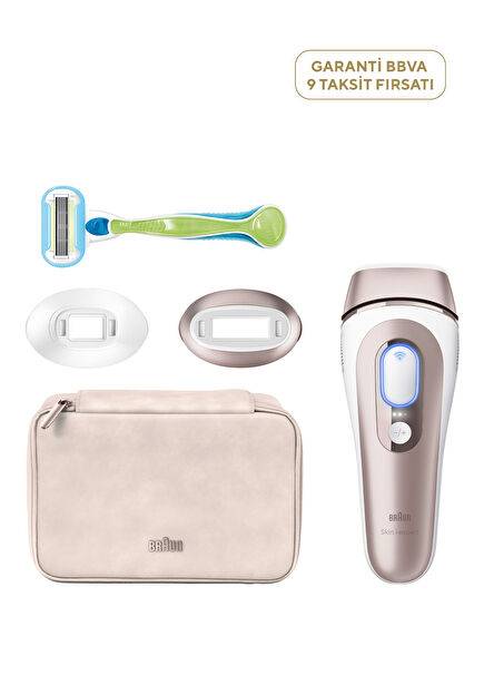 Skin I-Expert PL7147 Ücretsiz Uygulamalı Çanta ve 2 Başlıklı IPL Lazer Epilasyon Aleti +  Gillette Venus