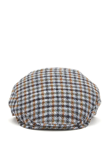 Plaid Patterned Men's Wool Hat