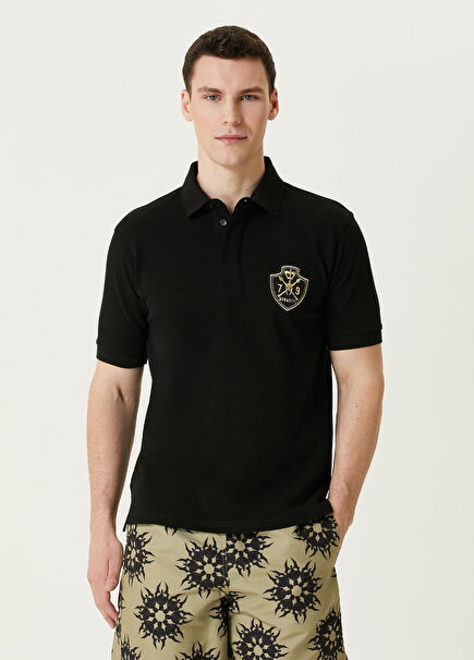 Siyah Polo Yaka T-shirt