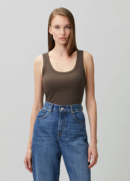Brown Tank Top