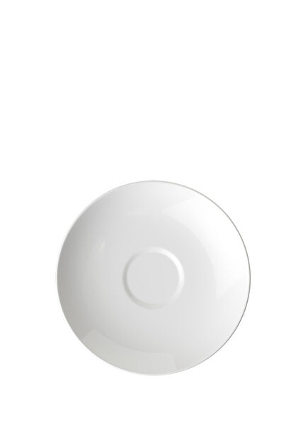 Rose Garden Beyaz Porselen Kahve ve Çay Fincan Tabağı 15 cm