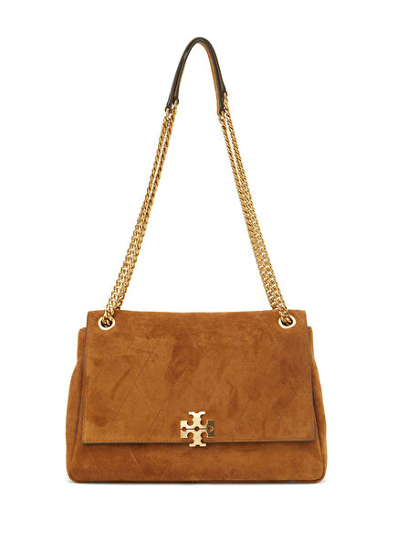 Charlie Tan Women's Suede Shoulder Bag