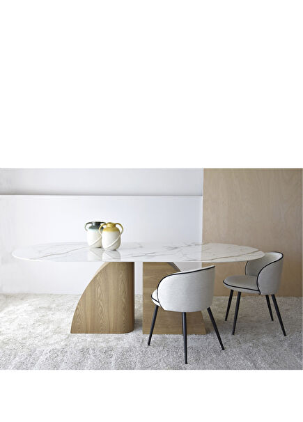 Bahia Mermer Desenli Seramik Masa