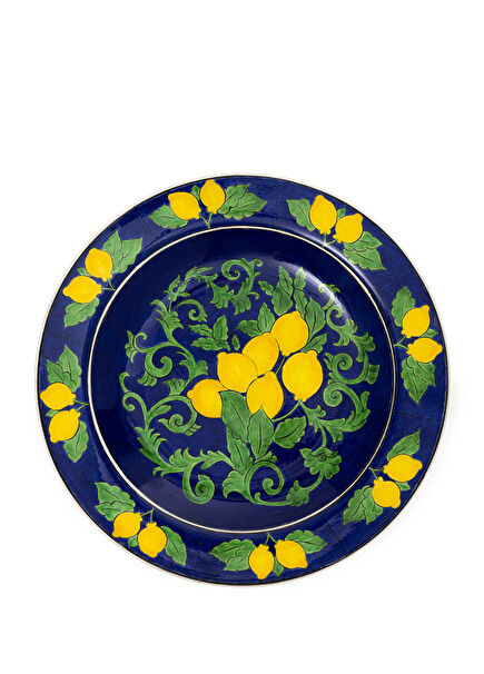 Amalfi Coast Collection Handmade Mega Seramik Mavi Salata Kasesi