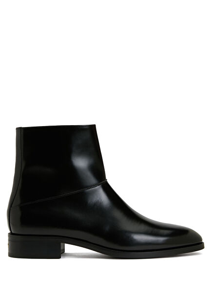 Black Men's Leather Boots
