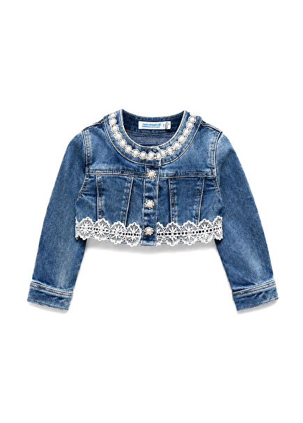 Abel lula Navy Blue Baby Girl Denim Jacket
