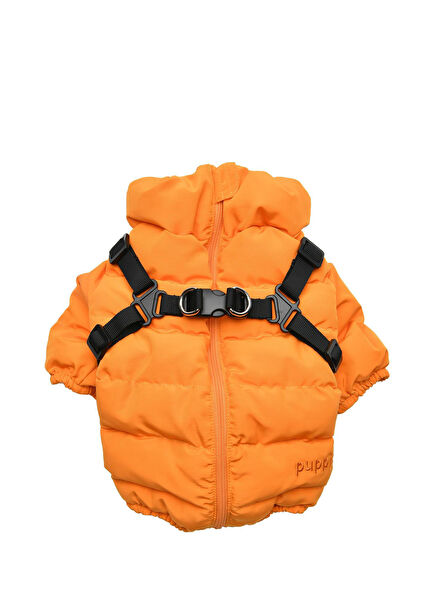 Soft Jumper Turuncu Tasmalı Köpek Montu 