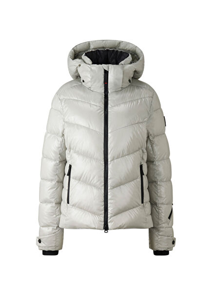 Saelly 2 Grey Hooded Women's Ski Jacket