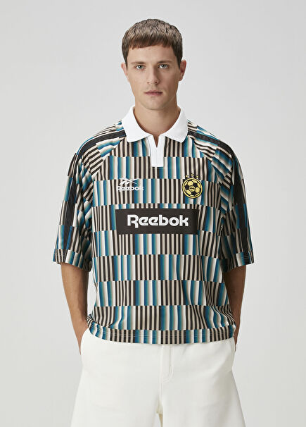 Soccer Patterned Polo T-Shirt