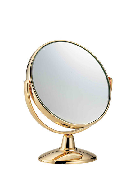 Çift Taraflı Altın Rengi Masa Aynası