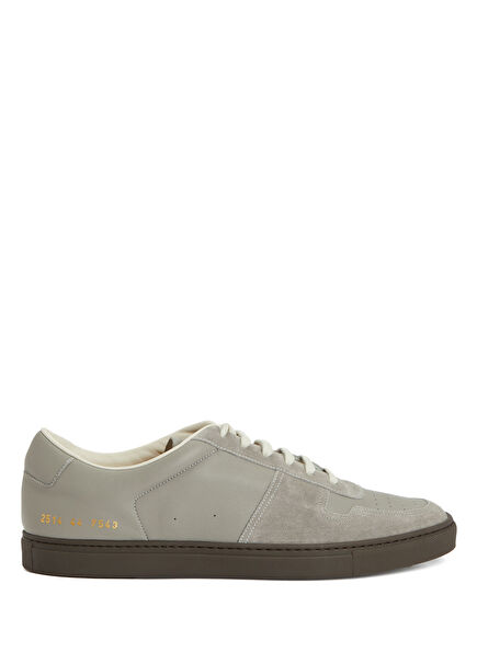 Grey Men's Leather Sneakers