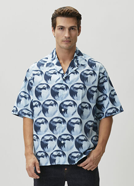 Apple Pop Hawaiian Çok Renkli Gömlek
