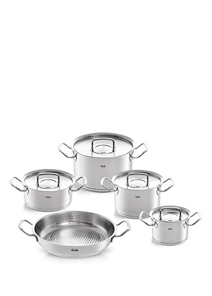 Original Profi Collection Metal Kapaklı 9 Parça Çelik Tencere Seti