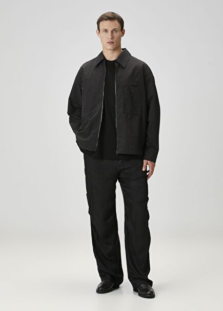 Siyah Beli Kordonlu Pantolon