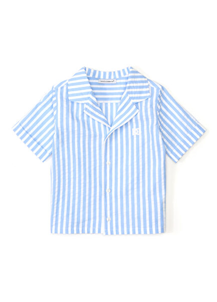 Blue Striped Baby Boy Shirt
