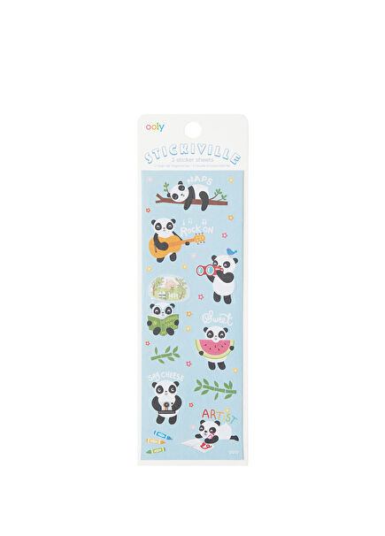 Stickiville Playful Pandas Sticker