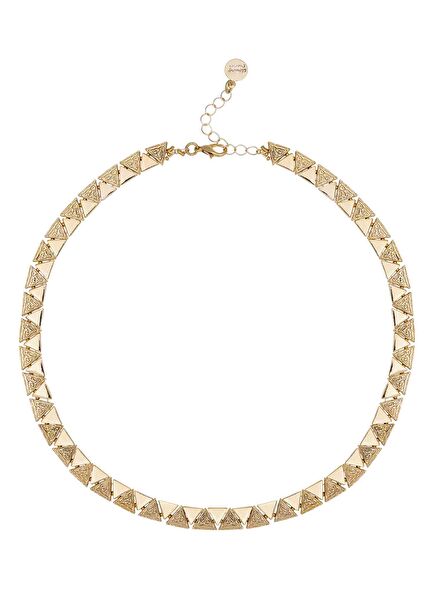 Geo Gold Women'S Gold Plated Necklace
