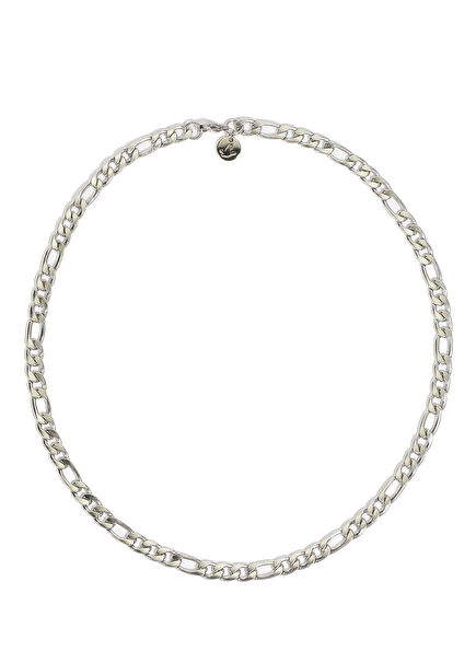 Silver Chain Shaped Men's Steel Necklace
