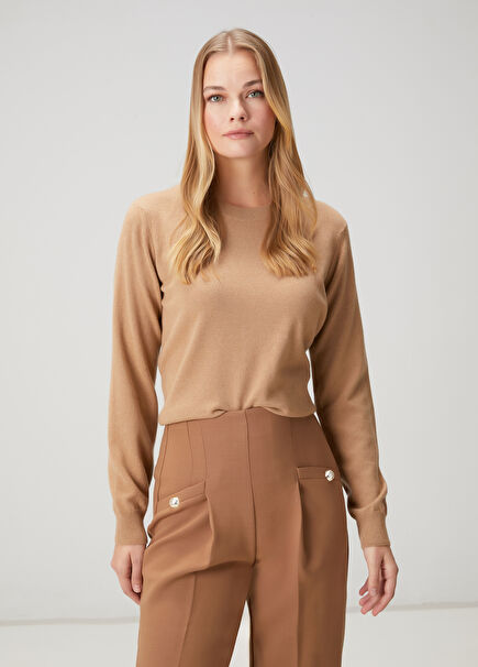 Camel Cashmere Sweater