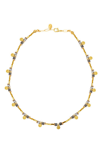 Greco Volkan Taşlı Kadın Altın Kaplama Kolye