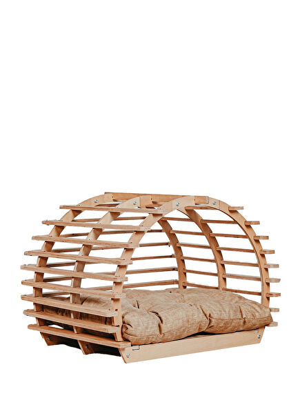 Tunnel Wooden Medium Cat and Dog Bed