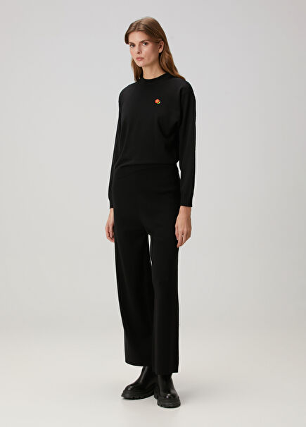 Black Wool Pants