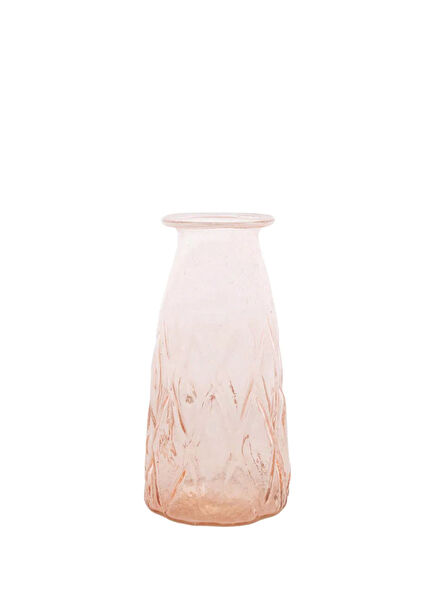 Salmon Glass Vase